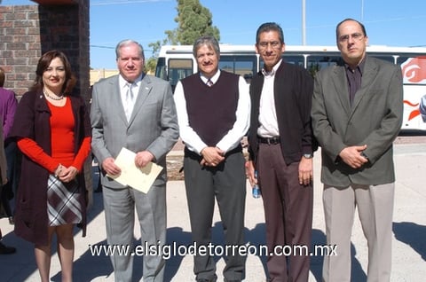 22012011 Seáñez, Héctor Acuña SJ., Alberto González, Saúl Ramos y Andrés Rosales.