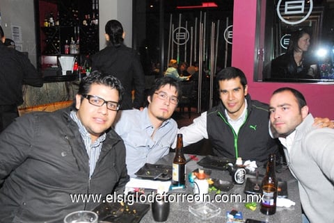 23012011 García, Paco de León, Miguel Campos y David Moreno.