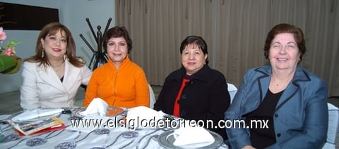23012011 Óscar Gómez, Gloria Castañeda, Leticia Castaño, Ivette Martínez y Vicente Triana.