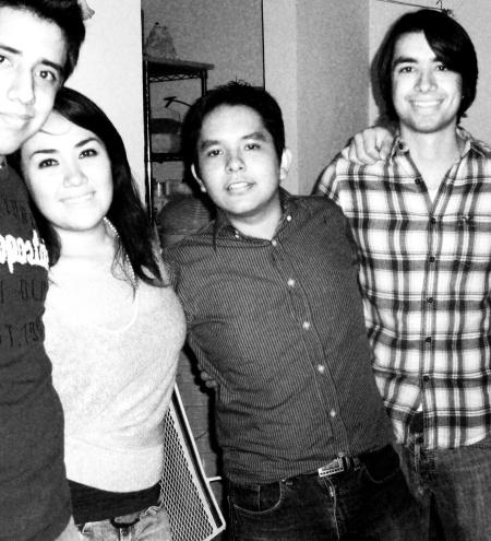 Alan Villa, Ale Villarreal, Cristian Ceniceros y Sergio Flores.