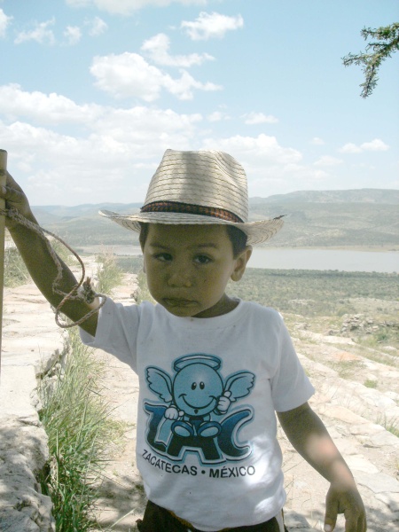 Franco de vacaciones en La Quemada, Zac.