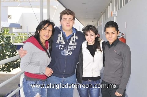 28012011 Verdeja, Juan Alberto Cabral, Gaby Delgado y Jesús Castorena.