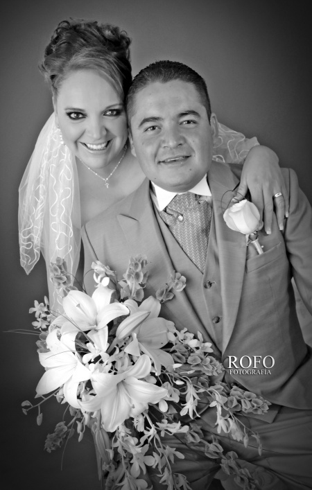Srita. Jessika Jazmín Torres Arenas y Sr. Andrés Beltrán Ramírez el día que contrajeron nupcias.- 

Rofo Fotografía