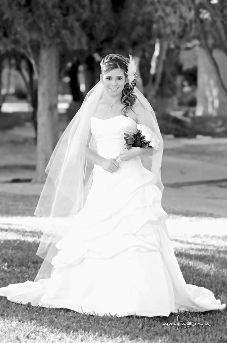 Srita. Alma Alejandra Barrón Padilla el día que unió su vida a la del Sr. Jesús Alejandro Mendoza Aguirre.-

 Maqueda Fotografía