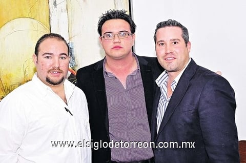 Alan, Salvador y Pipe.