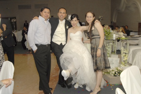 CARLOS Picaso, Abraham Guijarro, América Lara y Karla de Picaso.