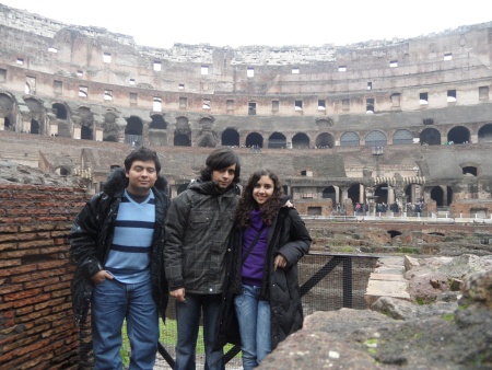 El coliseo. Roma, Italia. Diciembre 2010 Fotografía enviada por Jesús y Víctor Armijo y Fernanda Ibargüen