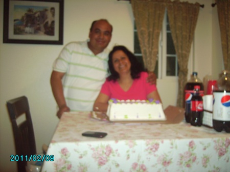 El dia de mi cumpleanos # 46 ,desde Fullerton California Alicia Castorena y Pablo Guardado. Fotografía enviada por Pablo Guardado.