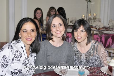 Amira de Bonilla, Susana de Rosas y Rina Gilio.