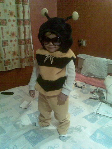 Mi sobrino Leo listo para el desfile de la primavera en su guardería. Fotografía enviada por Verónica.