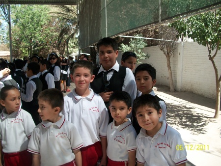 Javier Fabián, Fernando, Sebastián, Gustavo, Charly celebrando el 30 aniversario de la escuela José Maria del Bosque.