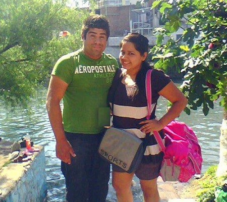 CHRISTIAN Ruiz y Pao en el río.