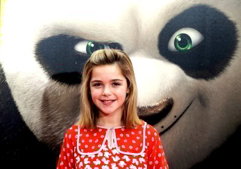 Kiernan Shipka fue invitada a la premier de 'Kung Fu Panda 2'.