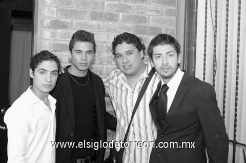 18062011 Meléndez, David de la Garza, Luis Rodríguez y Guillermo Ávila.