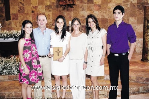 Jimena, Bernardo, María Bárbara, Ana Isabel, Pilar y Bernardo.