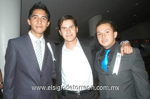 Ramiro Antúnez, Carlos Zuno y Fernando Spencer.