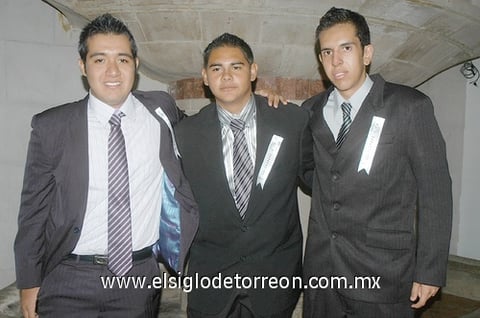 Alejandro Martínez, Rubén Rodríguez y  Jorge Luis Valenzuela.
