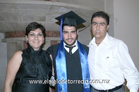 Claudia, Jaime y Óscar de la Rosa.