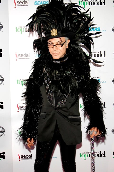 Jo Lance a su llegada a la alfombra roja de Mexico's Next Top Model.