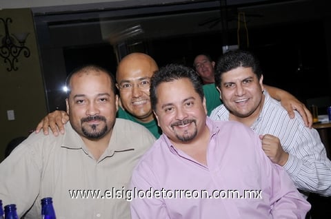 07082011 Adán, Luis Olague, Marco Mejía y Ramiro Flores.