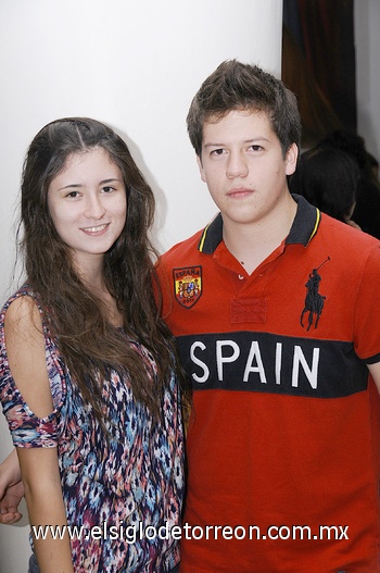 Karla López y Franck Celis.