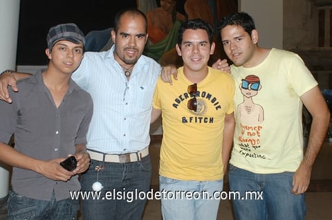 17082011  Güereca, Sergio Elizalde, Beto Espino y César Corral.