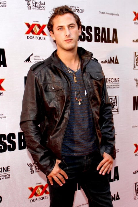 Sebastián Zurita a su llegada a la alfombra roja del estreno de 'Miss Bala'.