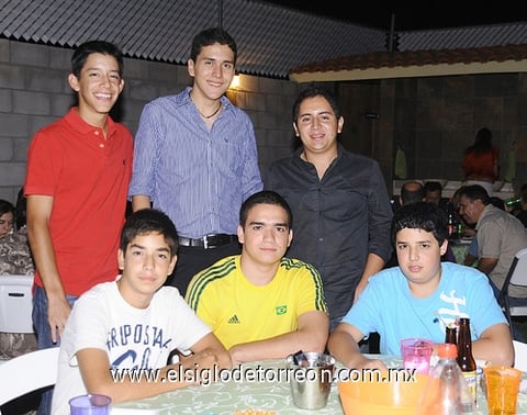 09092011  Amezcua, Fabris Tavares, Carlos Benavides, Luis Lozano, Diego Valenzuela y Ernesto Ruiz.