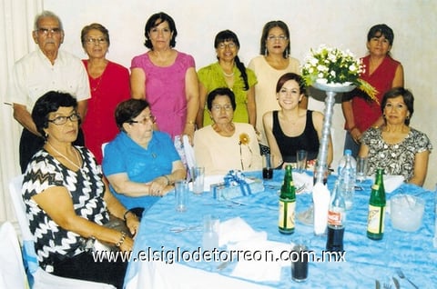 27092011 Bailón, Genoveva Hernández, Ana Luisa Favela, Elisa Gómez, Anacleta González,  Iveet Perales, Olivia Loera, Regina Ordaz, María de la Luz Gómez Varela, Raquel Reyes y María del Refugio Ávalos, en el festejo del Día del Jubilado, en Gómez Palacio, Dgo.