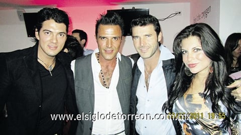 Luis Fernando González, Billy Rovzar, Leonardo García y Adriana Verástegui.