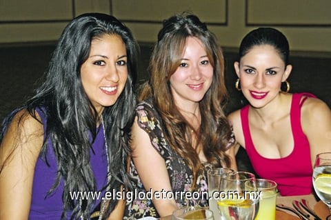 Sofía Rodríguez, Paulina Velasco y Laura Jaik.