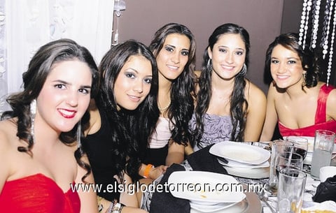 Mariana Romo, Kali Ramírez, Maney Romo, Victoria Viesca y Daniela Hernández.