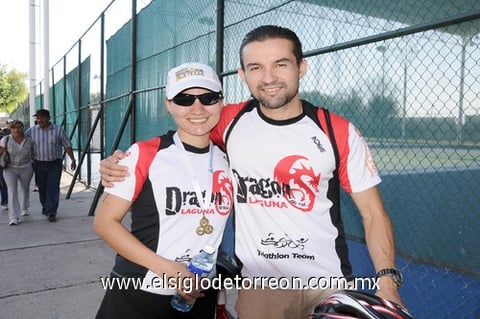 Daniela Larrañaga y Ernesto Gilio.