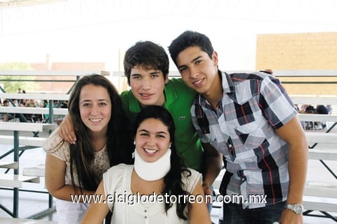 Mariana Lack, Fernando Berumen, Mauricio Zarzosa y Romina Varela.