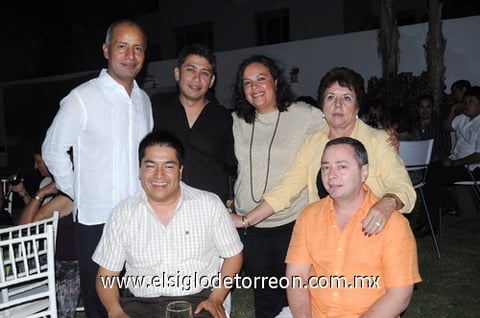 24102011  Galván, Paco Mora, Gerardo de la Ferrán, Javier Ruelas, More Barrett y Ángeles Arellano.