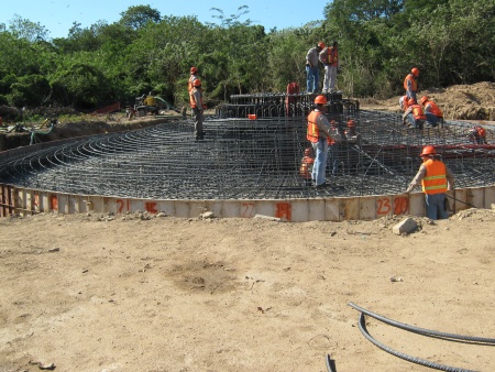 Construcción del Parque Eólico en Arriaga, Chiapas.