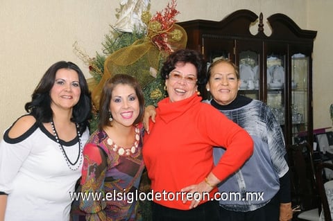14122011 GRACIELA  Ávila, Patty Ávila, Marú Prado y Rosy Cepeda.