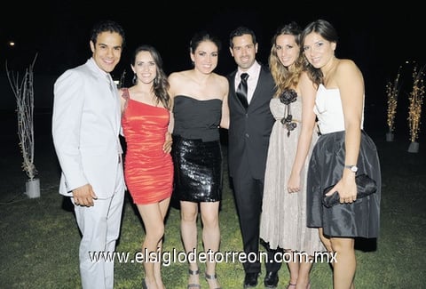 Daniel, Johanna, Marcela, Manuel, Beth y Tena.
