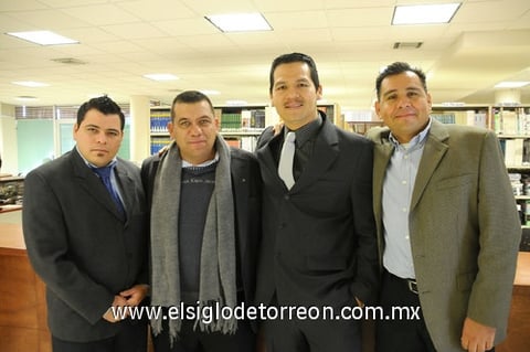 16122011 HéCTOR SAMUEL  Agüero, Óscar Parra, Armando Meraz e Ignacio Cruz.