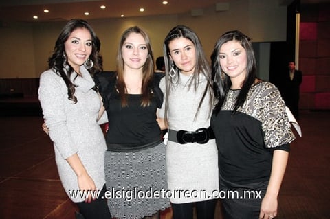 18122011 SARA  Aldape, Lily Flores, Isabel Ceniceros y Talina Barrientos.