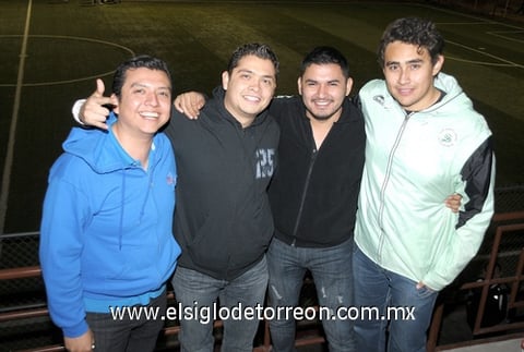 19122011 YONARI  Hernández, José Carlos Saeb, Enrique Zúñiga y Luis Salinas.