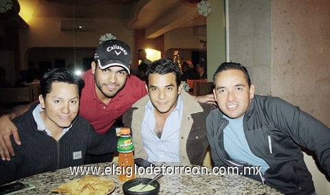 18122011 FER  TabÁrez, Hassan Chaul, Beto Castellanos y Gerardo Kohrs.