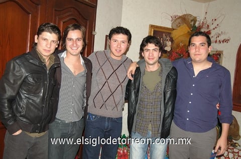 30122011 RODRIGO  Garza, Pepe Alcalde, Manolo Pereyra, Jonathan Saade y Borrego.