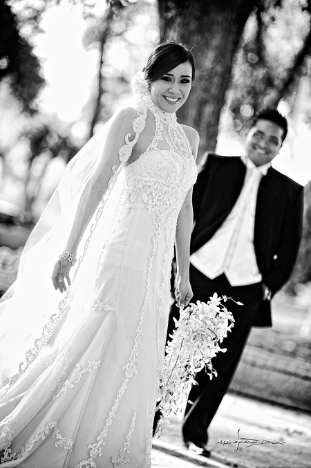 SRITA.  Edna Herrera y Sr. Aarón Muñoz el día de su boda.

 Maqueda fotografía
