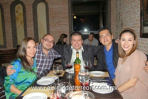 04012012 ALICIA  Rodríguez, Edmundo Arreola, Jorge Calderón, Óscar Morquecho y Hortensia Pérez.