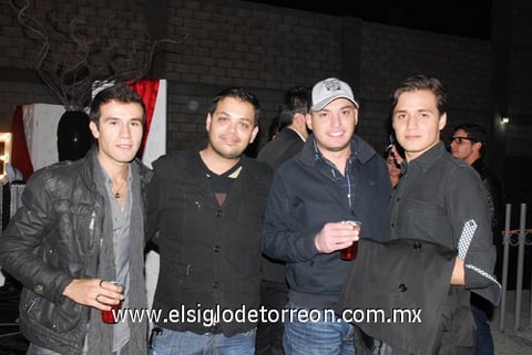 04012012 DIEGO  Maury, Raúl Almanza, Memo López y Jaime Salazar.