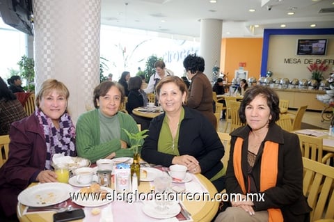 10012012 TERE  Amaro, Dora Elia Casas, Martha Vanegas y Nidia Ibarra.