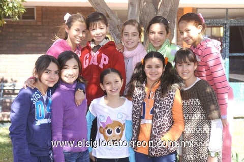 11012012 PíA , Paulina, Ángela, Daniela, María José, Ivana, Angie, Ángela, Isabel y Roxana.
