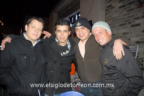 17012012 PACO,  Jesús Alberto, Alejandro y Borrego.