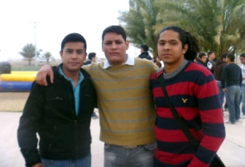 Alejandro Enrique Lazcano, Óscar Arturo y Jairo Villa.